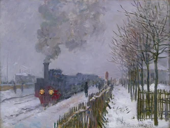 Tren en la Nieve o La Locomotora, 1875